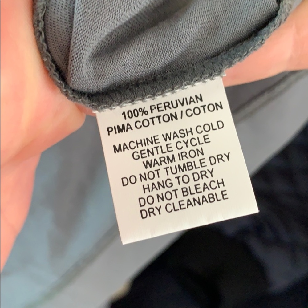 Joseph Abboud Cotton Gray T Shirt - Picture 8 of 8